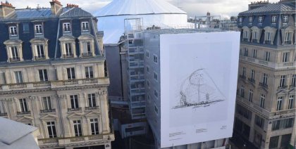 Façade XXL de la Fondation Pinault